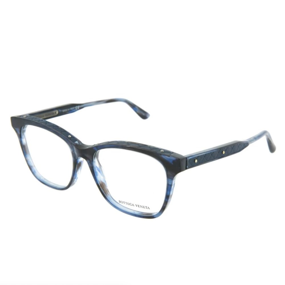 Bottega Veneta Women's Blue and Grey Square Eyeglasses!